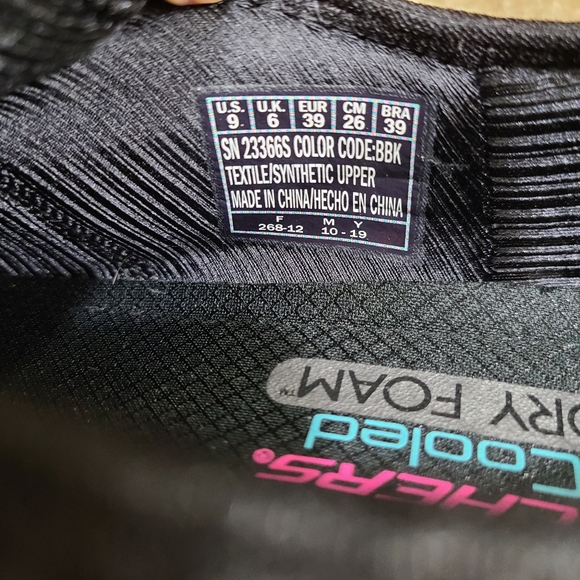 Skechers Women's Black Memory Foam Slip On Comfort Sneakers Shoes Size 9 - Picture 9 of 10